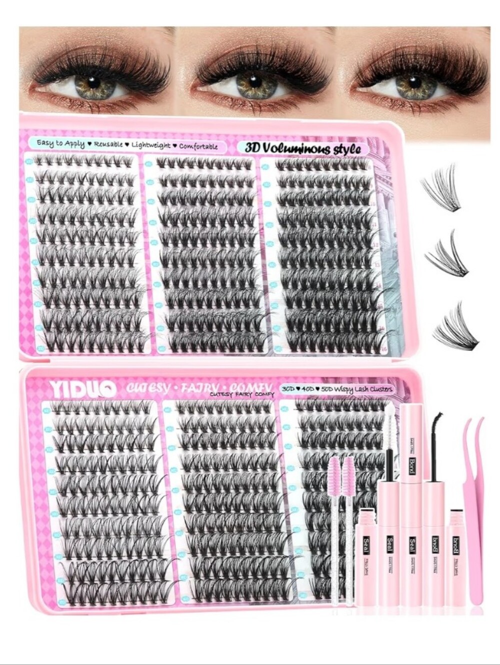 Styles Lash Clusters Kit 30D+40D+50D